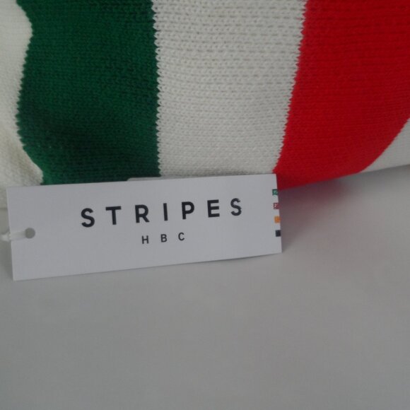Hudson Bay Company Stripe, 100% cotton -  Pillow. Sz 19 in x 19 in.  NWT - Picture 3 of 9